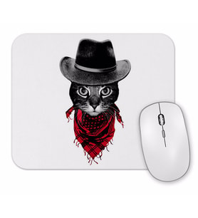Kovboy Cat Kedi Mouse Pad