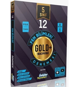 Ünlüler Yayınları 5. Sınıf Fen Bilimleri Gold Serisi 12 Deneme
