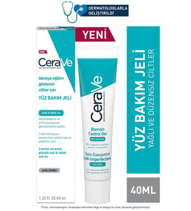 Cerave Yağlı ve Düzensiz Cilter için Yüz Bakım Jeli 40 ml