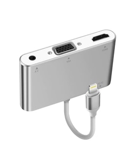 Northcity iPhone iPad HDMI VGA Audio Dönüştürücü Adaptör - 1080p Full HD Lightning Çözümü