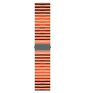 Huawei GT2 42mm 20mm Uyumlu Kordon Şeffaf Renkli Transparan KRD-27 Kayış (Turuncu)