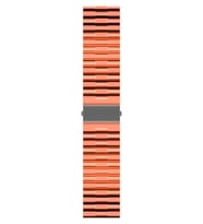 Huawei GT2 42mm 20mm Uyumlu Kordon Şeffaf Renkli Transparan KRD-27 Kayış (Turuncu)