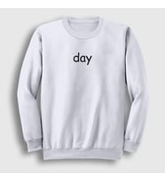 Presmono Unisex Beyaz Day Valentine's Day Sevgililer Günü Sweatshirt 285728tt