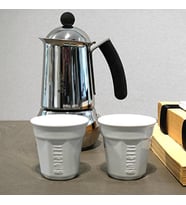 Y0Tz502 6 Espresso Bardağı, Porselen, Beyaz, 23,7 x 14 x 7 cm, 6 Parça