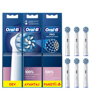 Oral-B Pro Sensitive Clean 6'lı Diş Fırçası Yedek Başlığı EB60