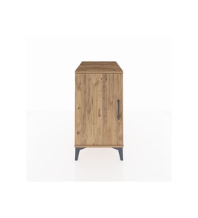 Kronos Komodin 2 Raflı Tek Kapaklı 44x59x80 Çam-Çam