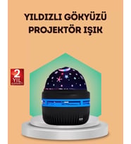 Usb Galaxy Projektör Lamba – Romantik Atmosfer, Çocuk Odası, Parti Ve Düğün Işığı