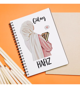 Hafız Tasarımlı Defter Kişiye Özel
