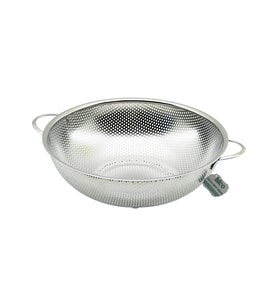28CM METAL KULPLU ÇELİK SEPET SÜZGEÇ İNCE TEL AYAKLI (5343)