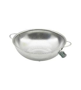 28CM  METAL KULPLU  ÇELİK SEPET SÜZGEÇ İNCE TEL AYAKLI (5343)