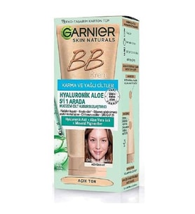 Garnier Hyaluronik Aloe BB Krem Oil Free 50 ml - Açık Ton