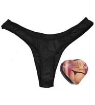 Hediyelik Kutusunda Guda Siyah Erotik Bayan G-String