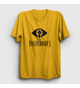Presmono Unisex Sarı Logo Little Nightmares T-Shirt 159890tt (Sarı)