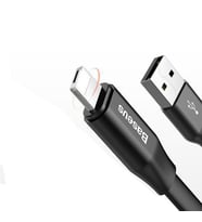 Baseus Two-in-one Portable Cable Micro Usb + Lightning 2in1 Kablo (Siyah)