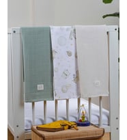 3'lü Gezegen Müslin Örtü 75*75 cm