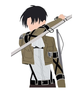 Levi Ackerman Portre Tablo Ahşap Poster Dekoratif