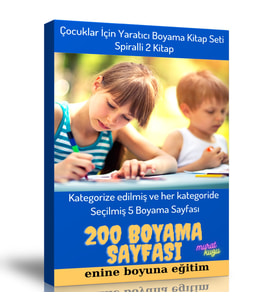 Yaratıcı Boyama Kitap Seti (2 Spiralli Kitap)