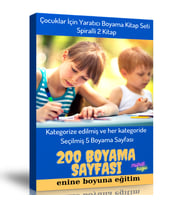 Yaratıcı Boyama Kitap Seti (2 Spiralli Kitap)