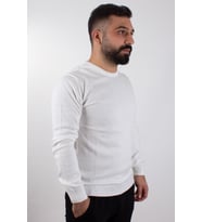 Twister 3621 Ekru Bisiklet Yaka Erkek Kazak