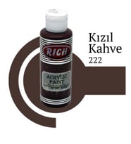 Rich Master Akrilik Boya 120 cc. 222 Kızıl Kahve 