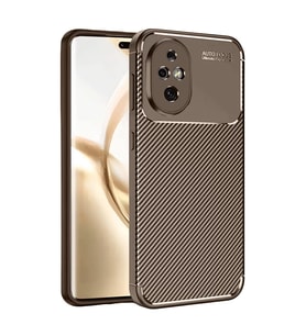 Honor 200 Kılıf Auto Focus Karbon Kapak - Kahverengi