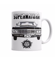 Supernatural   Dean Winchester Ruby Castiel Bobby Singer Impala Dizi Kupa Bardak Porselen