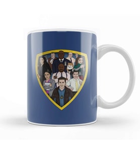 Brooklyn Nine Nine Art The Cast Kupa Bardak Porselen