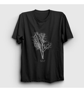 Presmono Unisex Siyah Tree Alice In Chains T-Shirt 7990tt
