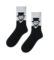 Abraham Lincoln Art Desenli Renkli Çorap