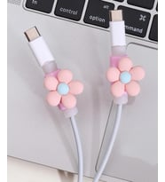 Pembe Papatya Kablo Koruyucu