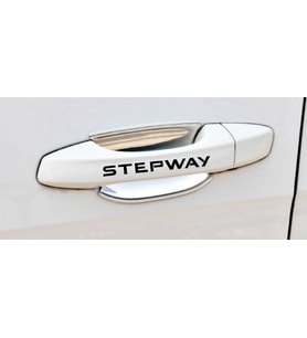 Stepway Kapı Kolu ve Jant sticker seti 8 adet yazı 465