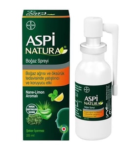 Aspinatura Nane ve Limon Boğaz Spreyi 20 ml