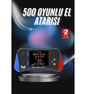 3.5 İnç 500'ü 1 Arada Klasik Oyun Konsolu Nostalji Oyunlu Atari