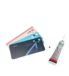 İNFİNİX HOT 20 Arka Batarya Pil Kapağı MOR (B7000 15 ML Yapıştırıcı)