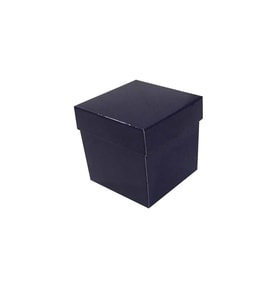 Komple Karton Kutu Düz Renk 7X7X7 CM (25 Adet)  Lacivert