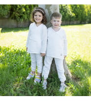 Müslin Bebek Takımı Bağcıklı Model