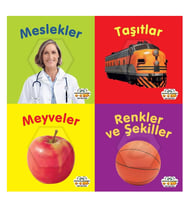0-6 Yaş Yayınları Mini Karton Kitaplar (4 Kitap)