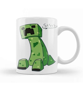Minecraft Creeper 02 Kupa Bardak Porselen