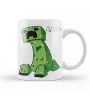 Minecraft Creeper 02 Kupa Bardak Porselen