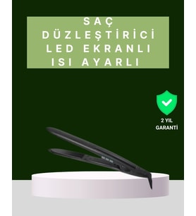 2025 Isı Ayarlı Titanyum Kaplama Seramik Plakalı Saç Düzleştirici Dijital Ekranlı A Kalite