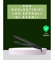 2025 Isı Ayarlı Titanyum Kaplama Seramik Plakalı Saç Düzleştirici Dijital Ekranlı A Kalite