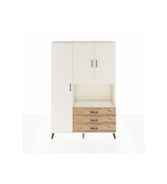 Arges Dolap 6 Raflı 3 Çekmeceli 3 Kapaklı 132x30x195 Aytaşı-Aytaşı/Çam