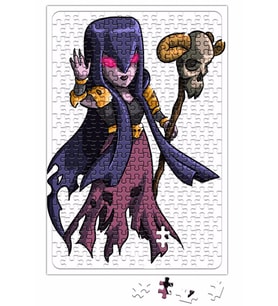 Clash of clans Bruxa Sombria Puzzle 240 Parça Yapboz