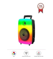 Bluetooth Hoparlör Mikrofonlu Rgb Işıklı Taşınabilir Parti Speaker GTS-1802 Siyah