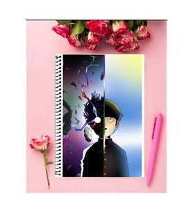 Mob Psycho 100 Anime Defter 1 Adet Özel Tasarım A4 Boyutu 21*29 Cm Telli Çizgili Defter