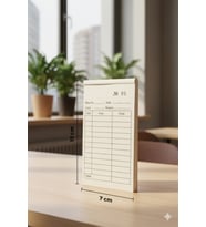 MatbaaLife Adisyon Bilgi Fişi, Adisyon Defteri 7x15 cm. boyutlarında (6 Adet) 100 Yapraklı, Numaralı