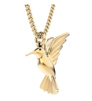 Chocli 18 Ayar Altın Kaplama  Humming Bird Kolye
