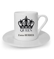 İsme Özel Türk Kahvesi Fincanı Seti - Queen