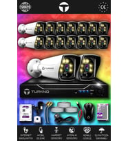 TURKNO 16 Kameralı Karie 16 Dış Kamera Set 320 GB HDD Full HD Renkli Gece Görüşlü Güvenlik Kamerası Sistemi
