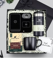 0,35 L Stanley Termos & Wireless Masa Üstü Şarj Standı & Kupa &  Filtre Kahve Premium Hediye Seti